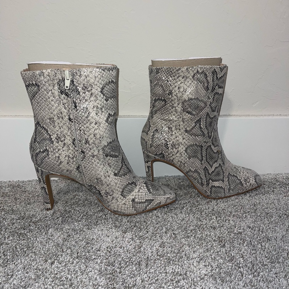 New York & Company Ivy Snake Skin Booties